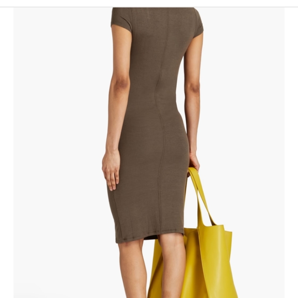 Anthony Thomas Melillo's T-shirt Midi dress, Knit, Taupe, size M, New With Tags - Picture 7 of 8